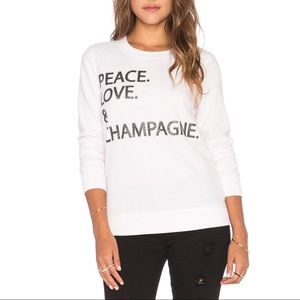 NWOT Chaser “Peace. Love. & Champagne.” Top